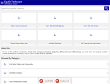 Tablet Screenshot of equifitlubricants.co.in